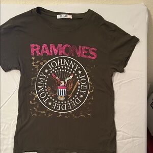 Letluv Women's Brown Graphic Tee